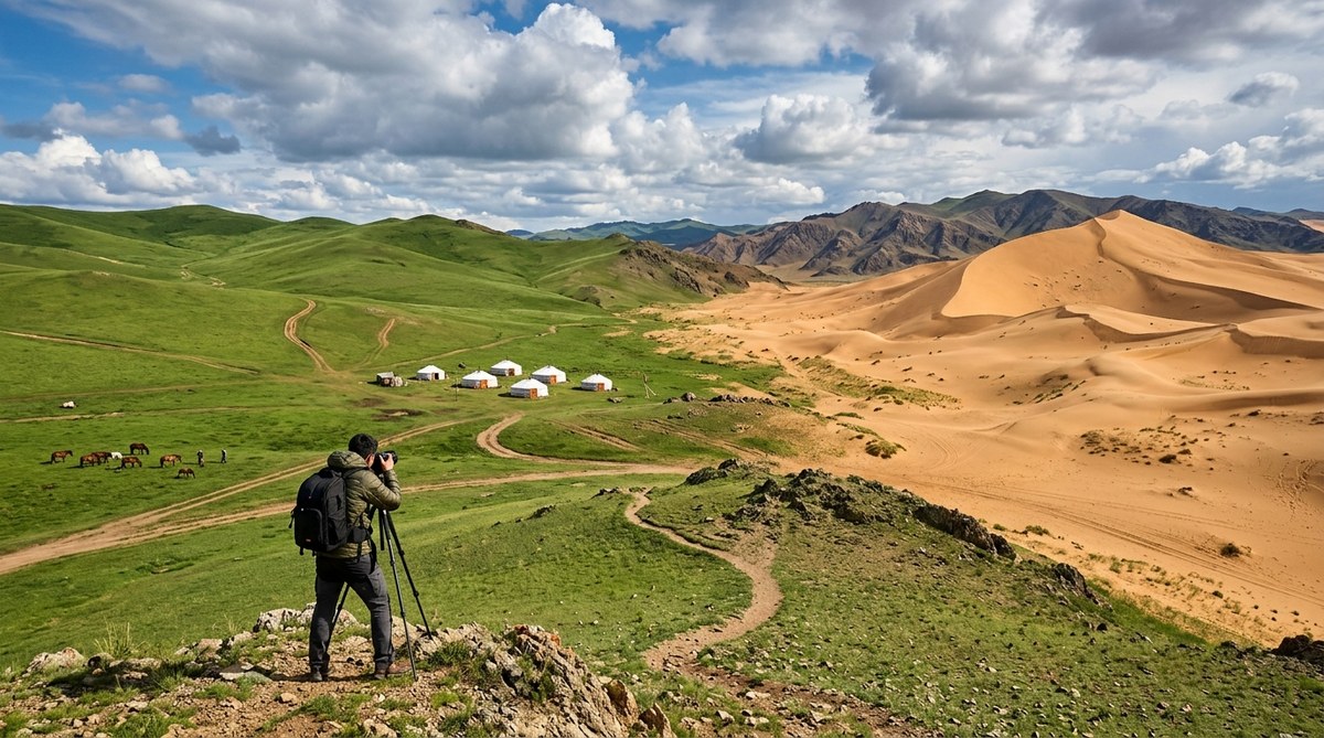 How to Capture the Dramatic Contrast of Mongolia’s Grasslands and Gobi Desert