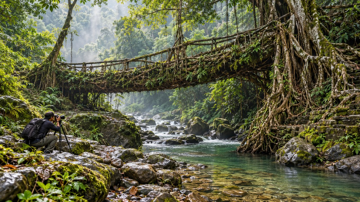 Photographing the Living Root Bridges of Meghalaya: A Landscape Like No Other