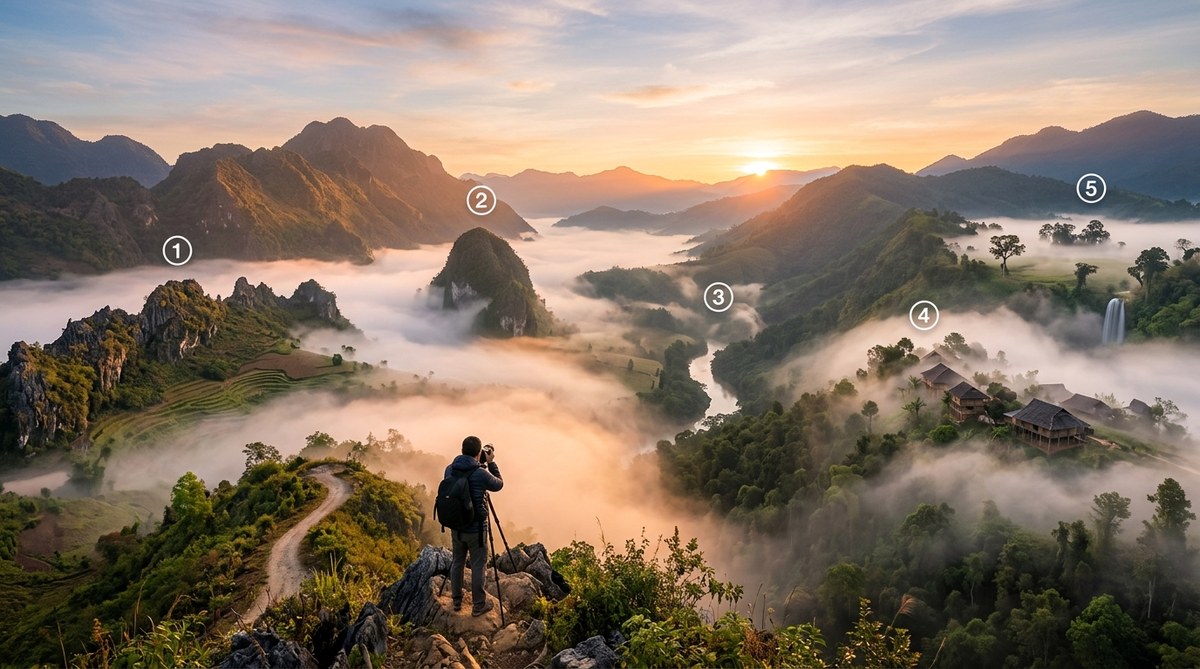The 5 Best Overlooked Locations for Foggy Morning Landscape Photography in Southeast Asia